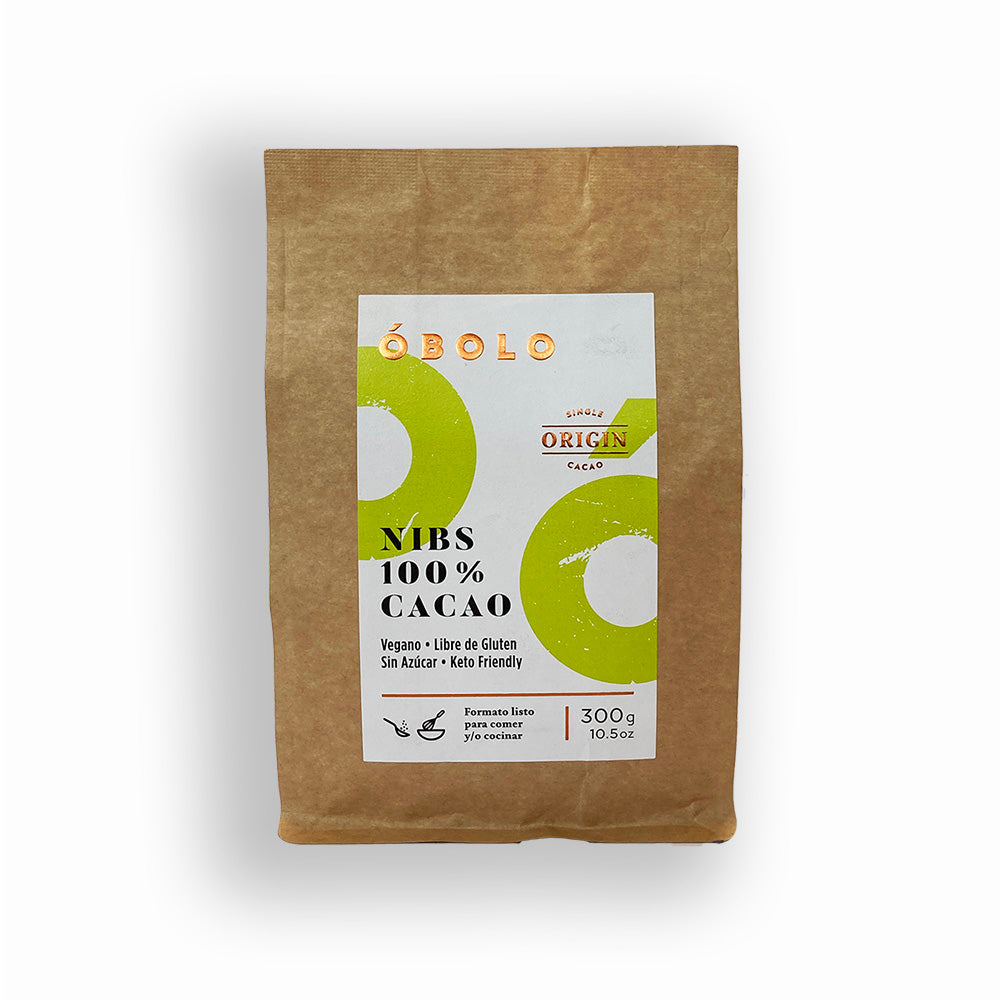 Nibs de cacao orgánico envase reutilizable 300 gramos