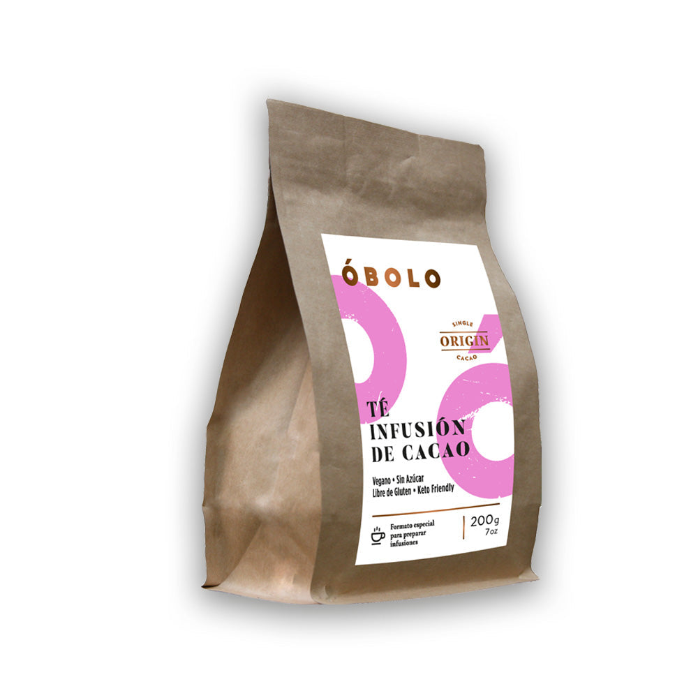 Te cascara de cacao envase reciclable
