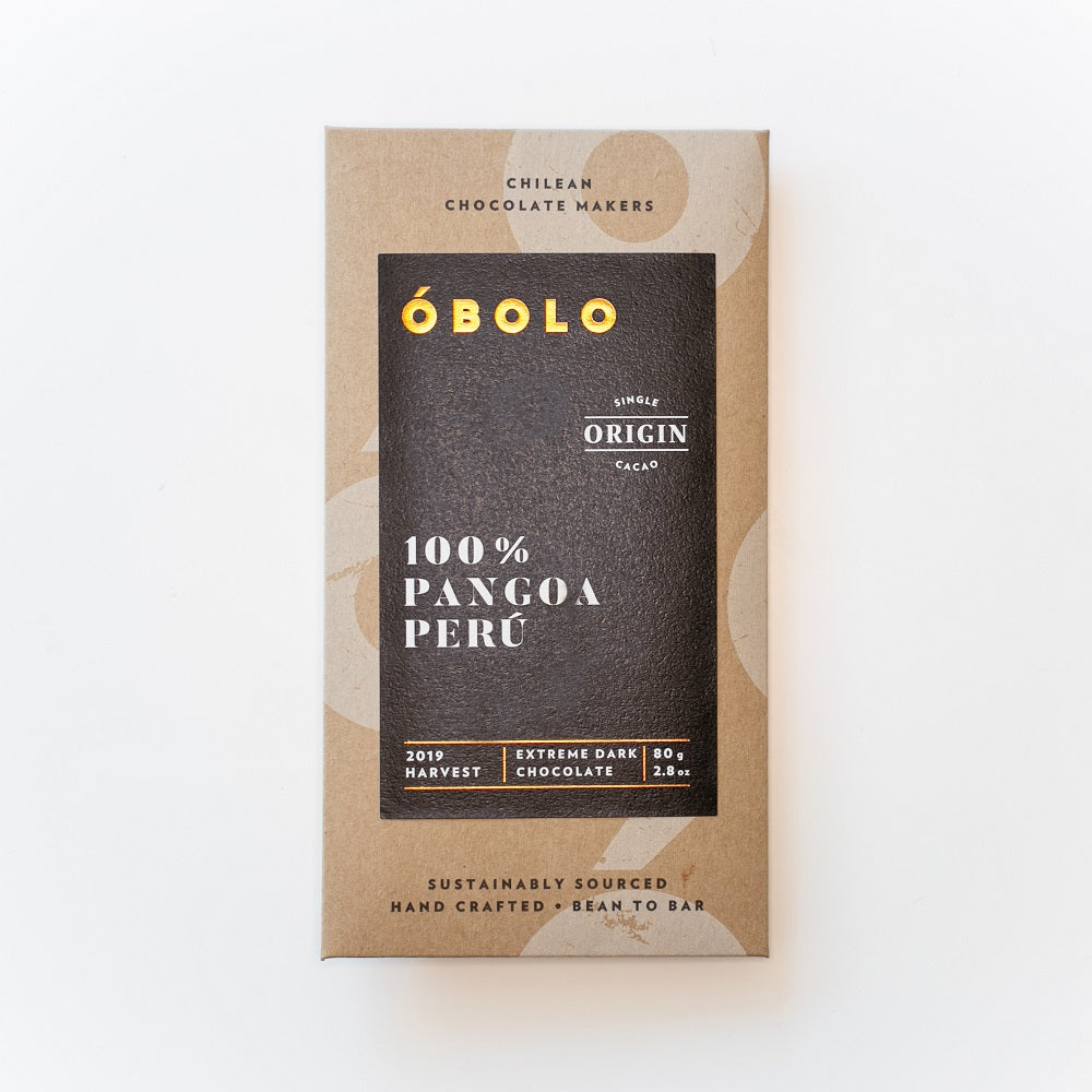 BARRA CHOCOLATE 100% CACAO  ENVASE RECICLABE - OBOLO CHOCOLATE