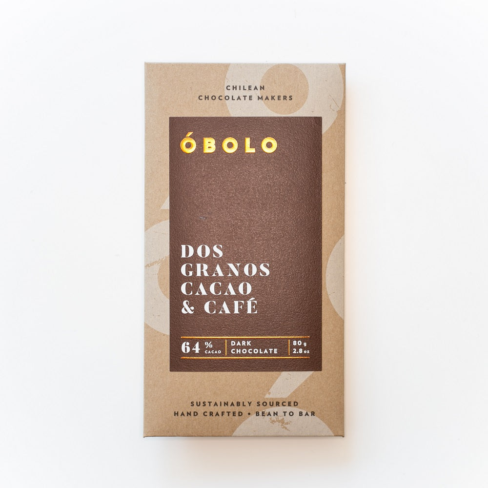 BARRA CHOCOLATE 64% CACAO DOS GRANOS CACAO & CAFE - ENVASE RECICLABLE