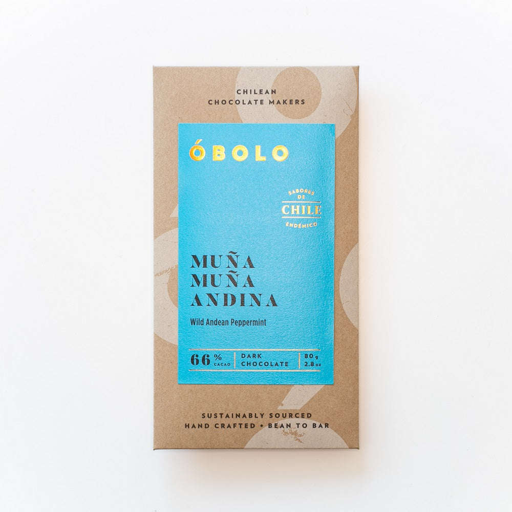 BARRA CHOCOLATE 66% CACAO CON MUÑA MUÑA - OBOLO CHOCOLATE