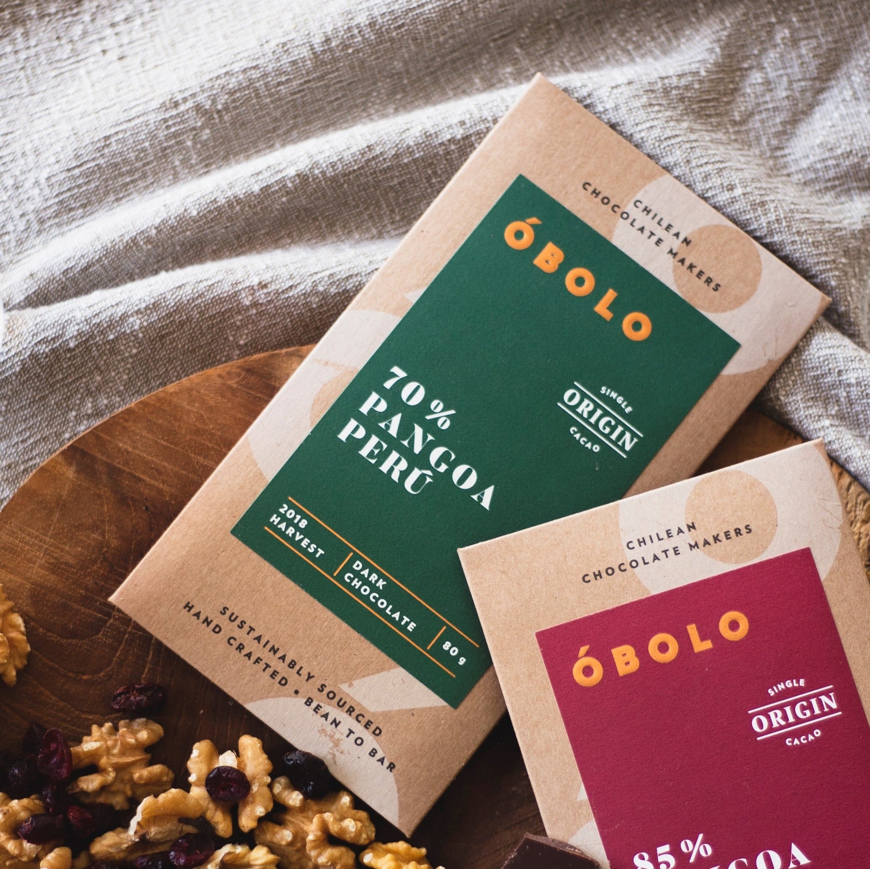BARRA DE CHOCOLATE 70% CACAO PANGOA PERÚ - OBOLO CHOCOLATE