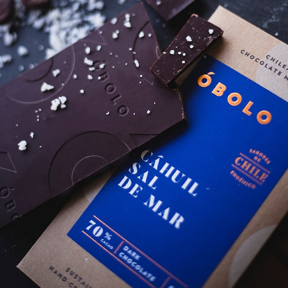 BARRA DE CHOCOLATE 70% CACAO CAHUIL SAL DE MAR VEGANO