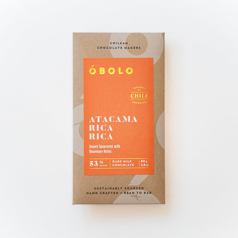 BARRA DE CHOCOLATE 53% CACAO ATACAMA RICA RICA - OBOLO CHOCOLATE