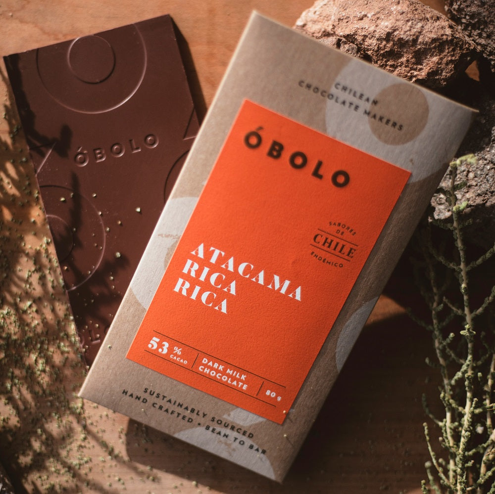 BARRA DE CHOCOLATE 53% CACAO ATACAMA RICA RICA - OBOLO CHOCOLATE