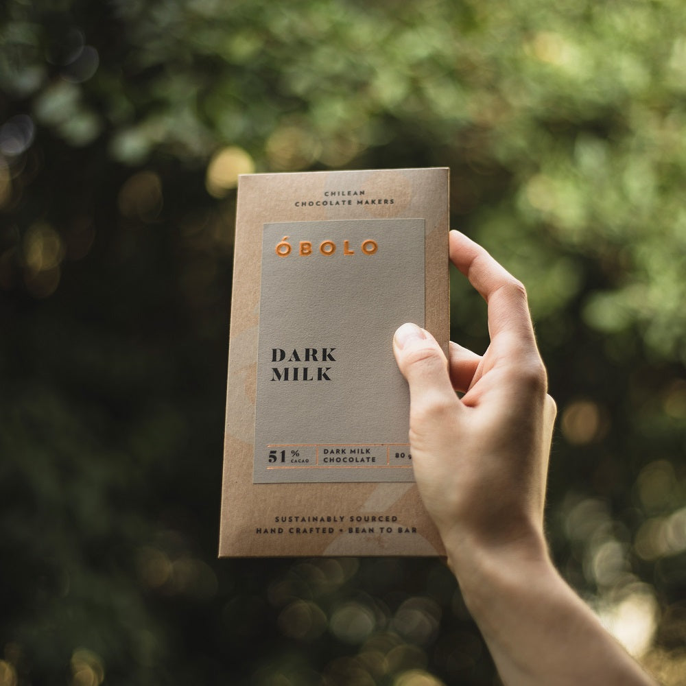 BARRA CHOCOLATE 51% CACAO DARK MILK - OBOLO CHOCOLATE