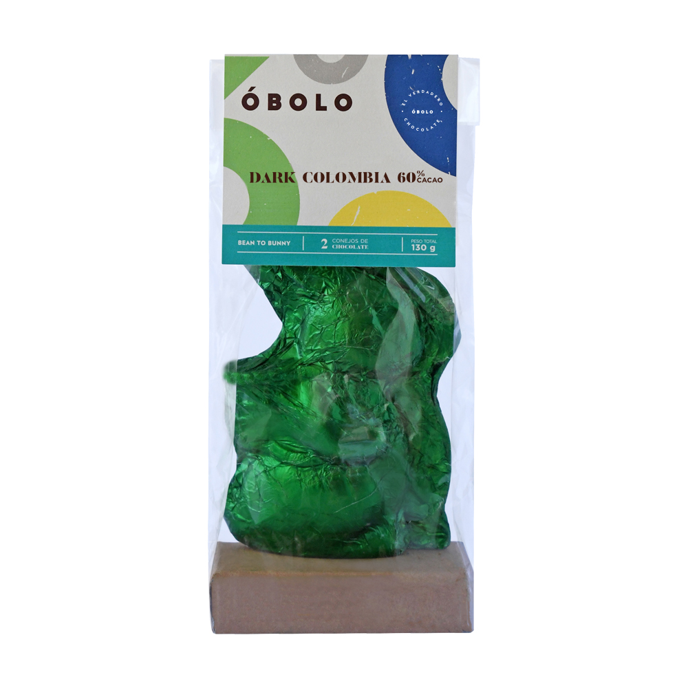 Pack Conejo de Pascua Dark Colombia 60% Cacao Vegano 130g