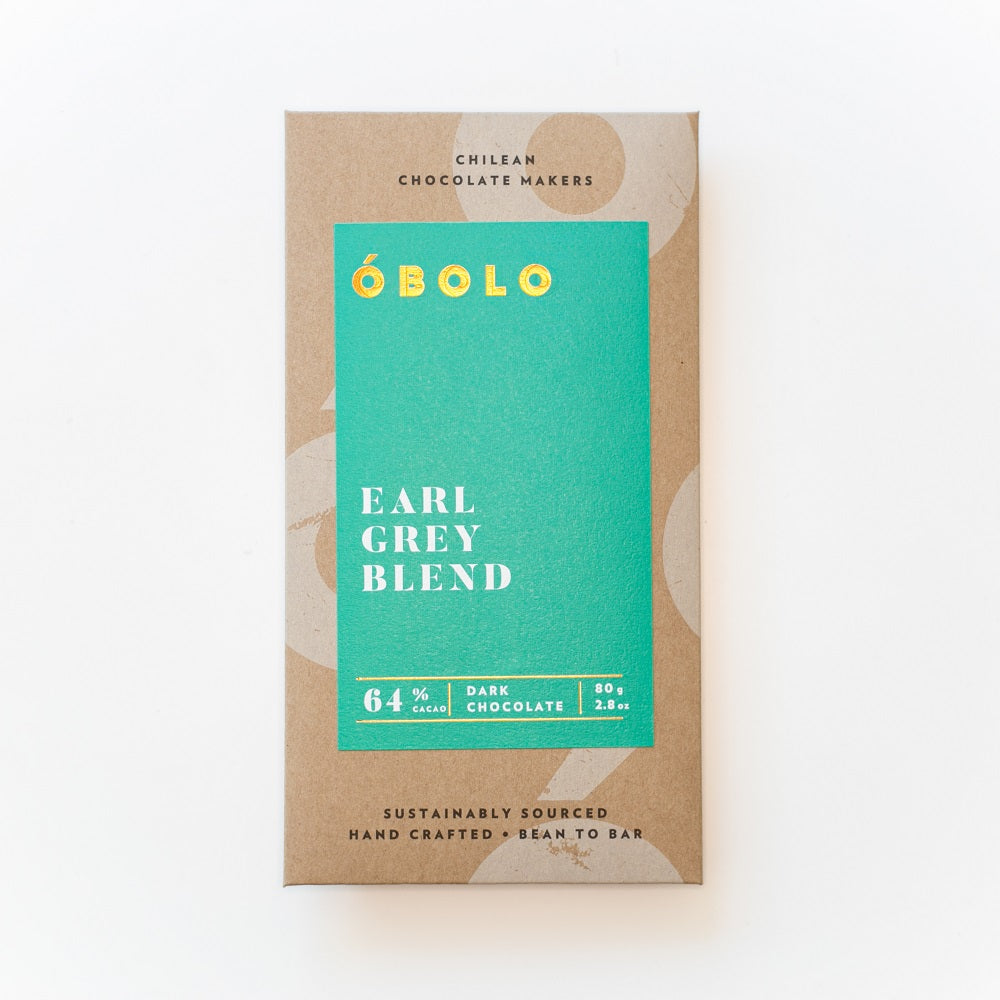 BARRA CHOCOLATE 64% CACAO EARL GREY BLEND - OBOLO CHOCOLATE