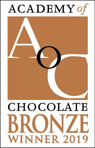 LOGO MEDALLA DE BRONCE 2019 DE LA ACADEMY OF CHOCOLATE DE LONDRES